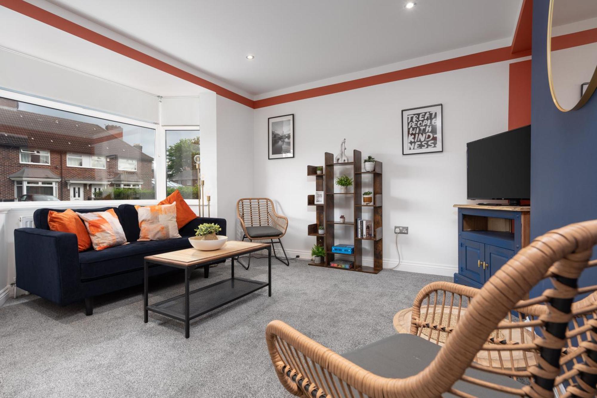 Shawe House - 10 Minute Mcr Airport - Free Parking Villa Wythenshawe Oda fotoğraf